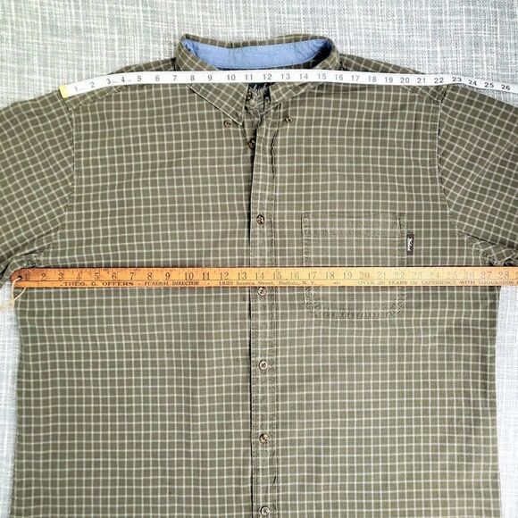VTG Woolrich Mid-Weight Plaid Shirt Outdoor Loden Green Men's XXL EUC - Picture 8 of 15
